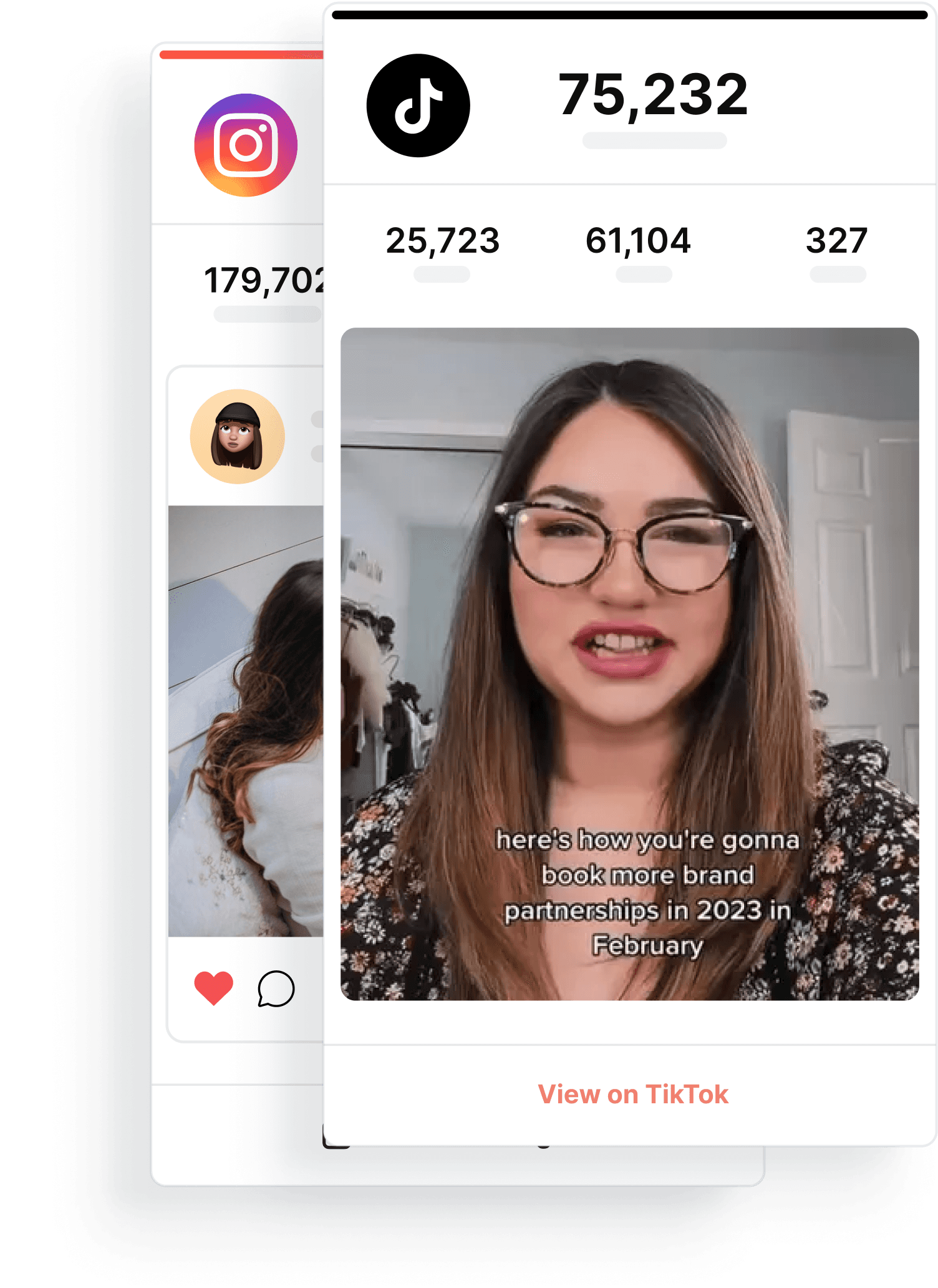 Influencer sharing TikTok results directly, no screenshots needed